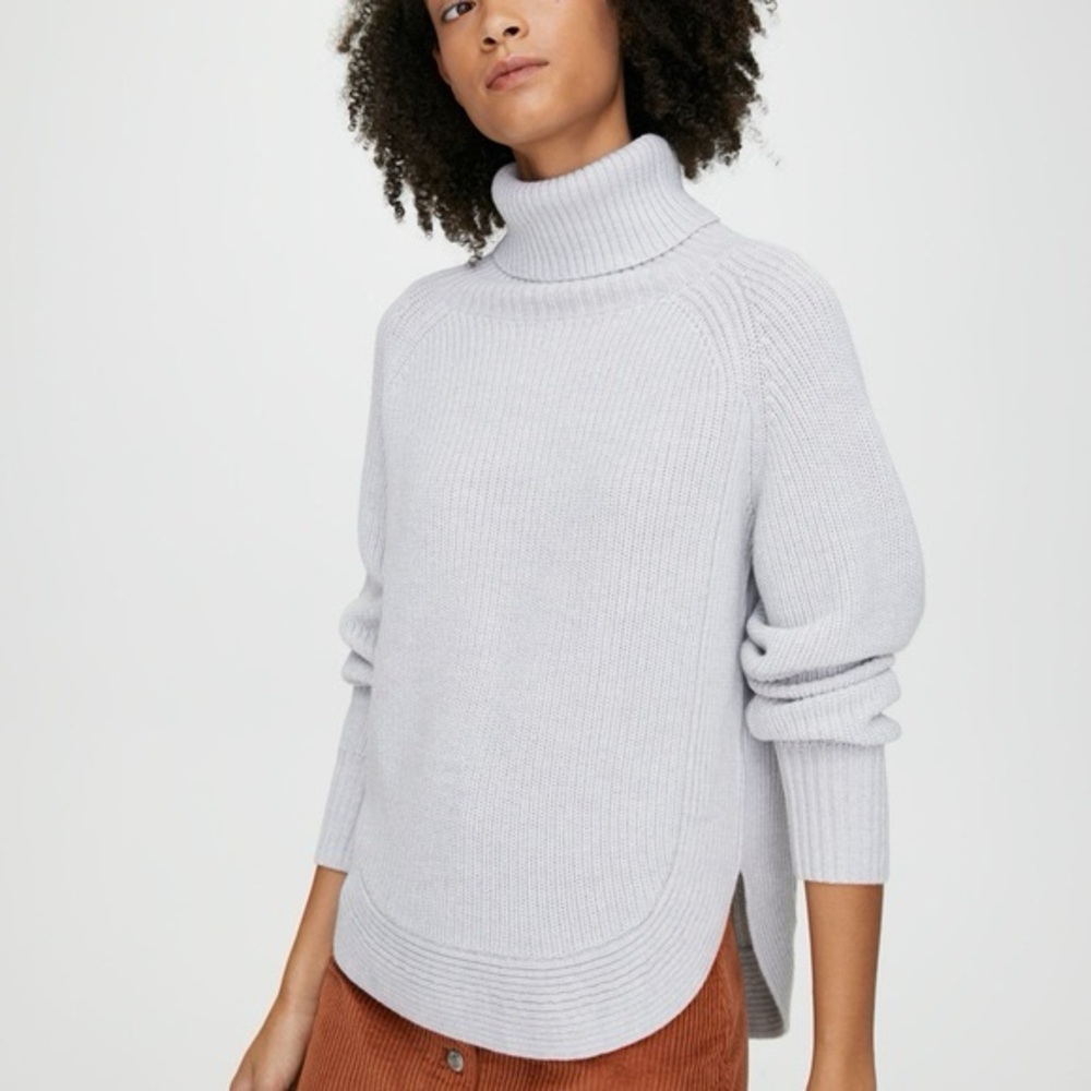 Wilfred‎ Asianna Light Gray Turtleneck Sweater